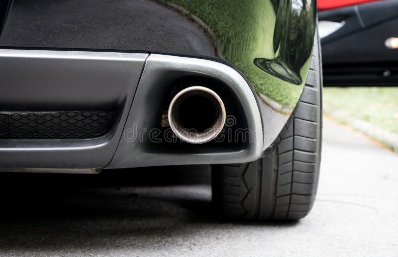 A car muffler stock image. Image of chrome, industrial - 4665901