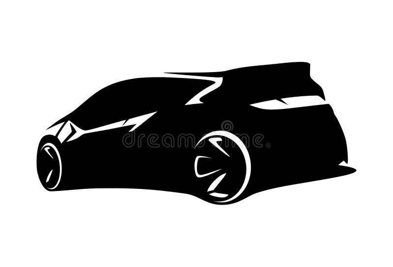 Sport car silhouette stock vector. Illustration of transportation 65762512