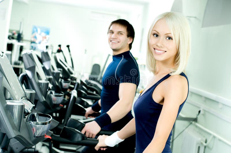 Sport couple stock photo. Image of female, athletic, pleasure 19166034