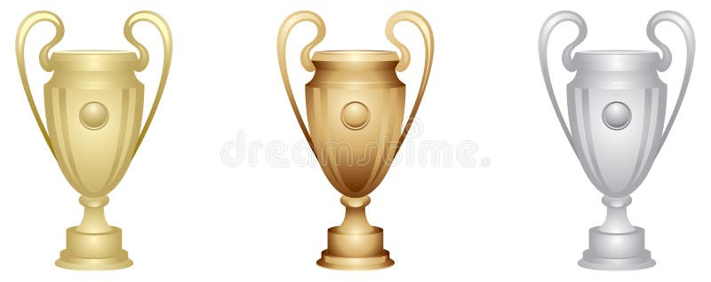 gold cup bowl male soccer trophy decorative round black base