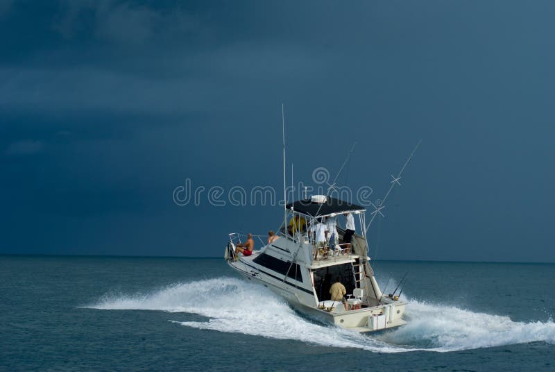 sport de pêche de bateau photo stock sport de pêche de bateau photo stock