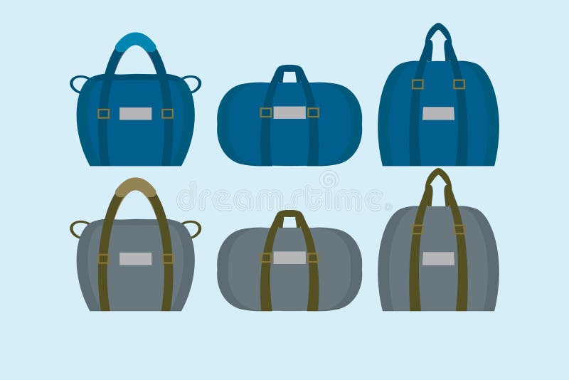 Duffel bags and weekend bags, Vector Illustration, Bag Outline Template,  Fashion Flats Sketch, Vector Clip Art Template 17692991 Vector Art at  Vecteezy