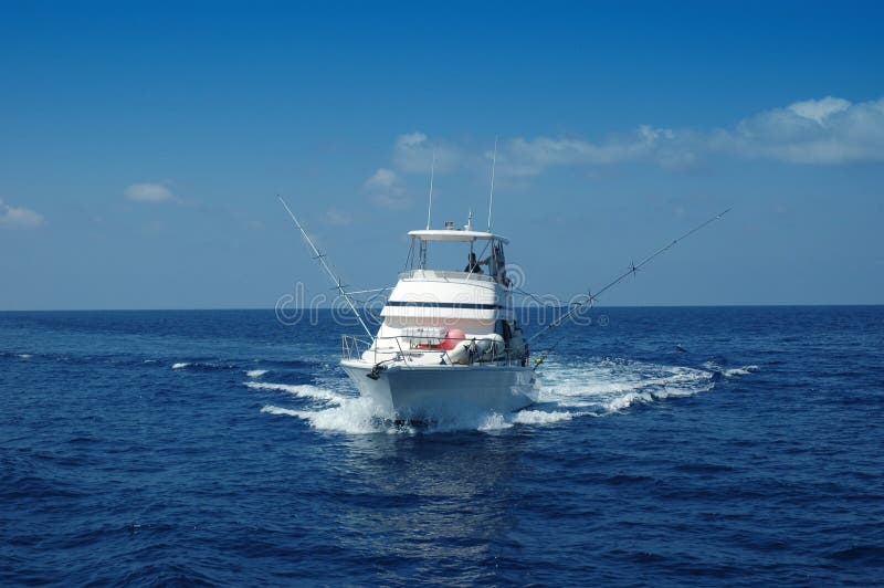 Sport-Fischerboot stockfoto Sport-Fischerboot stockfoto