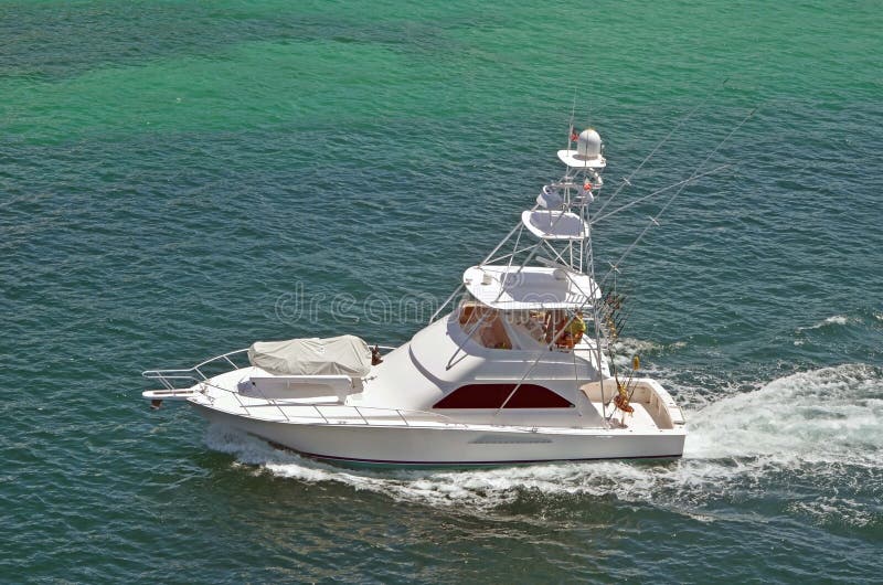 Sport Fishing Boat With Flyingbridge