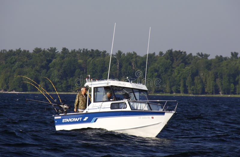 Sport Fishing Lake Champlain off Valcour Island