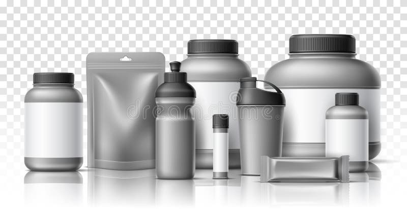 Protein Powder Whey Supplement Bottle free 3D model