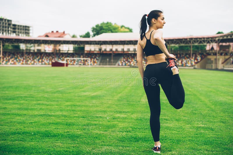 Sport girl stock image. Image of woman, white, training 77661877