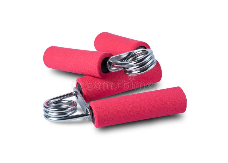 Sport Hand Grip Equipment Isolated on White with Clipping Path Stock Image Image of hand
