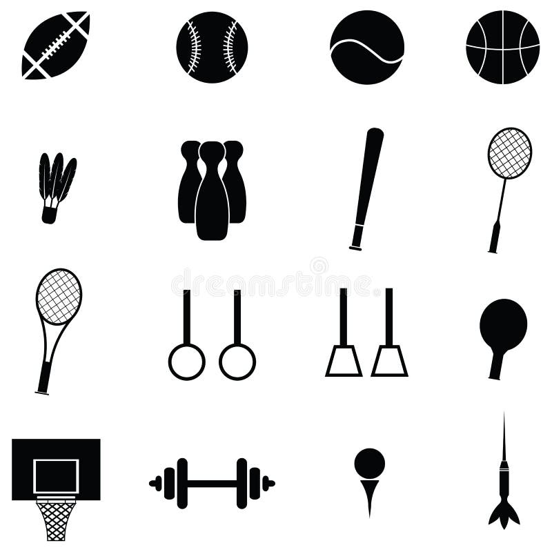 Sport icon set stock illustration. Illustration of tennis 102692276