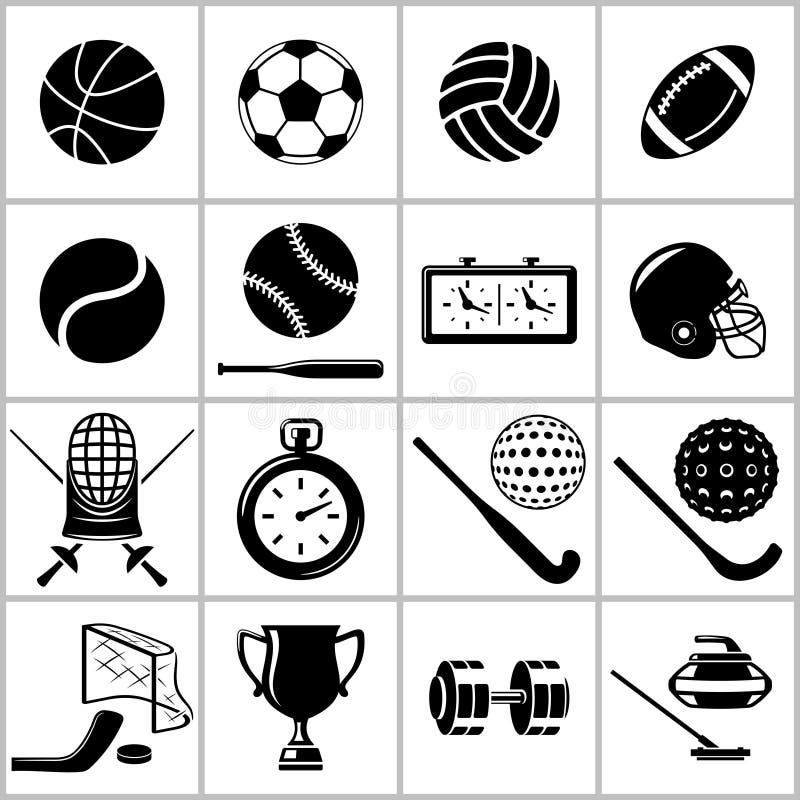 Sport icons set