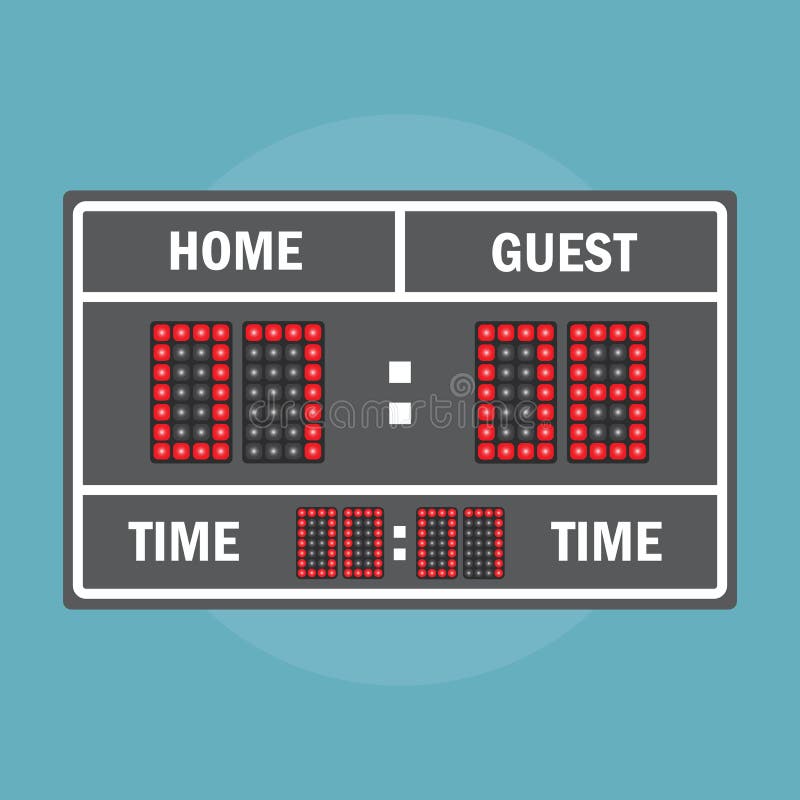 Sport Illustration Scoreboard. Score Game Display Stock Illustration