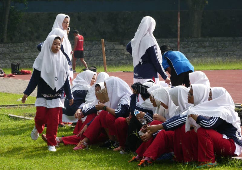 Sport lessons editorial stock image. Image of islamic 70129689