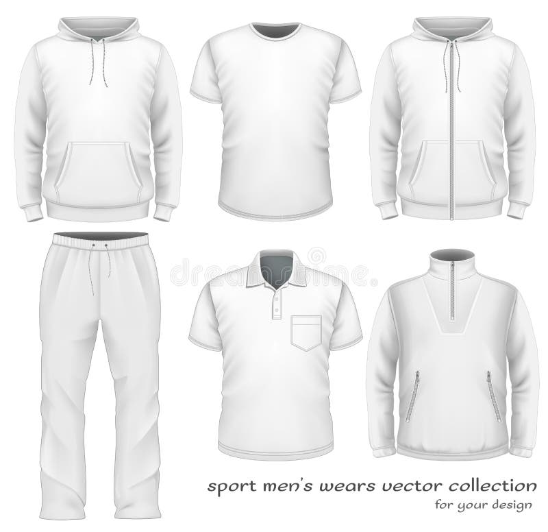 Men sweatpants white. stock vector. Illustration of sweatpants - 49583020