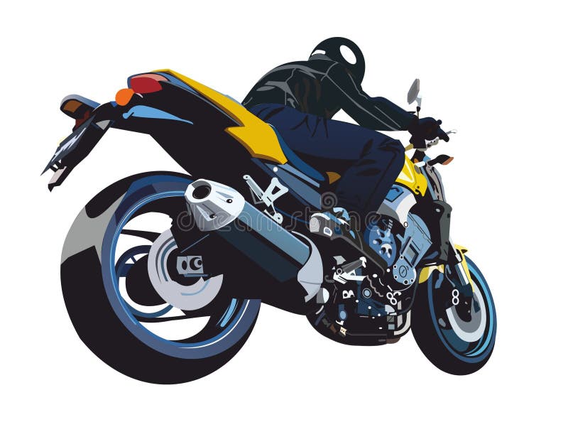 sport motorcycle vector