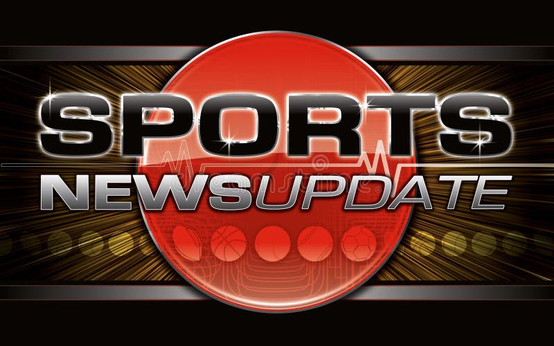 Sportnachrichten-Grafik vektor abbildung