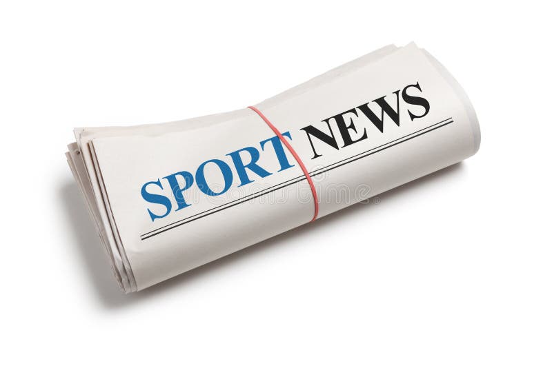 Sport news logo stock image. Image of background, notice 4930373