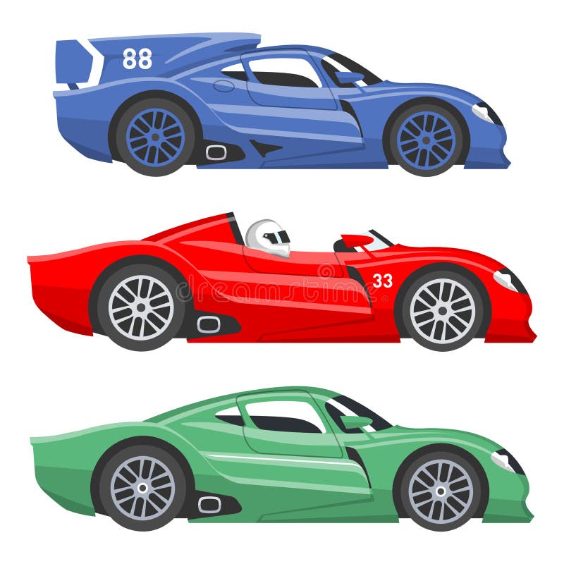 Set von Auto Geschwindigkeitsmesser von Racing-Design Vektor-Illustration, Stock-Vektor