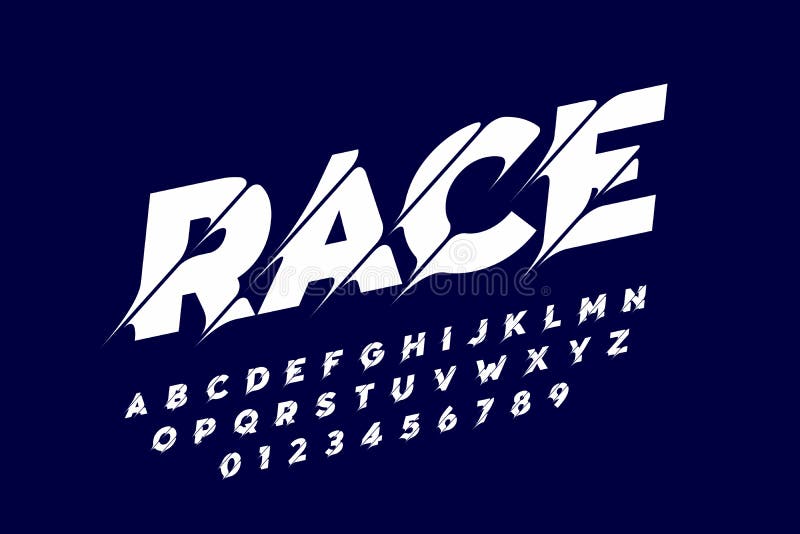 Sport style modern font stock vector. Illustration of letter 138224370