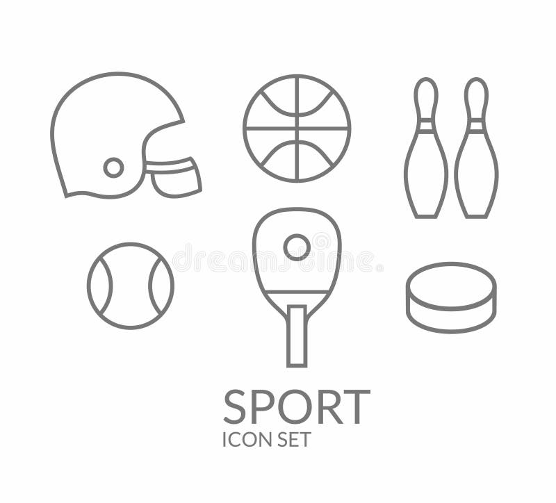 sport Vektor i CMYK-funktionsläge översikt stock illustrationer sport Vektor i CMYK-funktionsläge översikt stock illustrationer