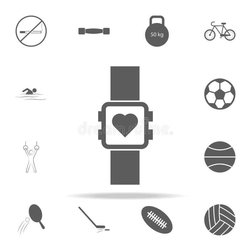Sport Watch Icon. Sport Icons Universal Set For  And Mobile Stock