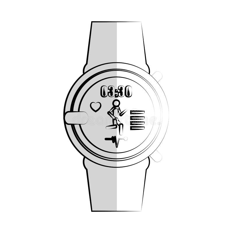 Watch icon image stock vector. Illustration of measurement 87526035