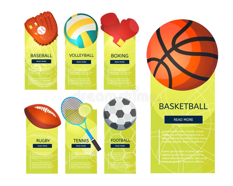 Sportbälle und Ausrüstungsikonen des Spielzubehörs vektor abbildung Sportbälle und Ausrüstungsikonen des Spielzubehörs vektor abbildung