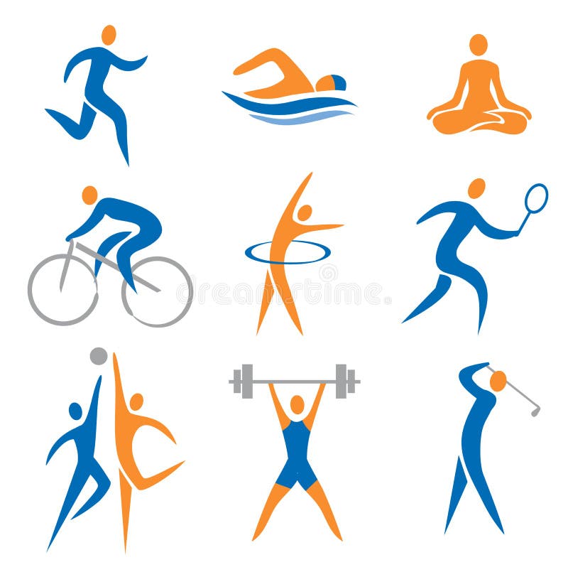 Sportikonen lizenzfreie abbildung Sportikonen lizenzfreie abbildung
