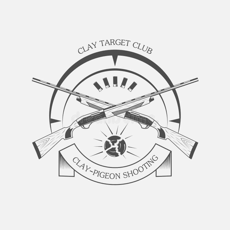 Vintage clay target and gun club labels. Vintage clay target and gun club labels