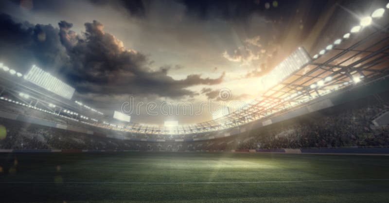 Sports Background. Sport Arena royalty free illustration