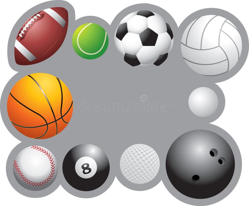 Sports balls frame