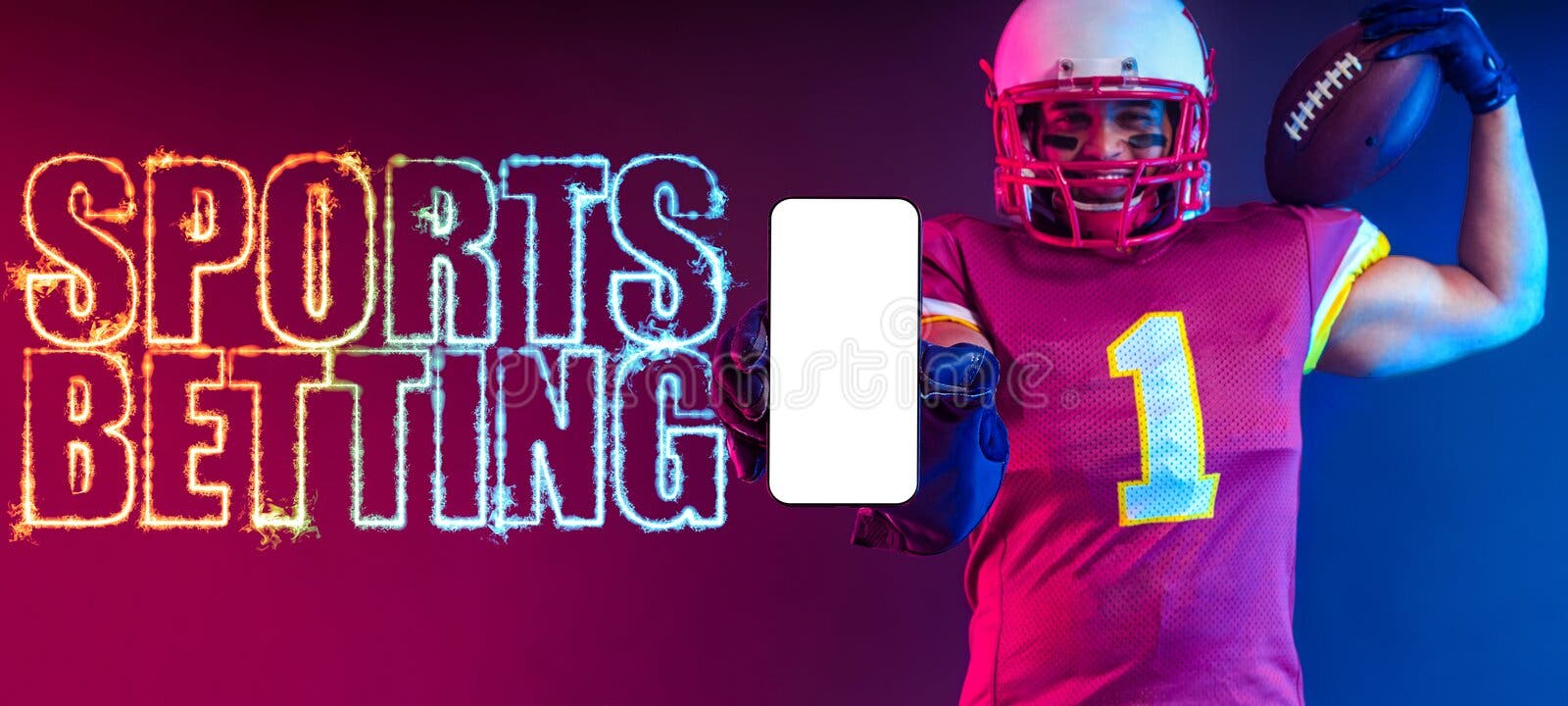 Socccer Concept. Sports Betting On Football. Design For A