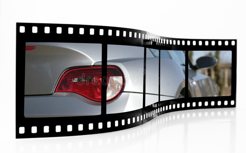 Sports Car Film Strip