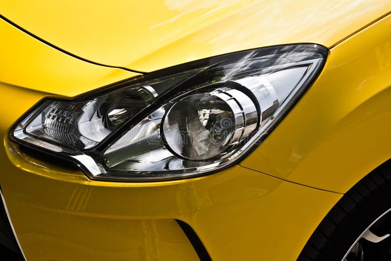 Sports car headlight stock image. Image of polish, speed 24900543