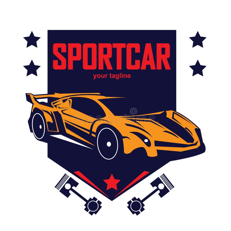 Sports Car Logo Template. Modern Sports Car Logo. Car Logo Template