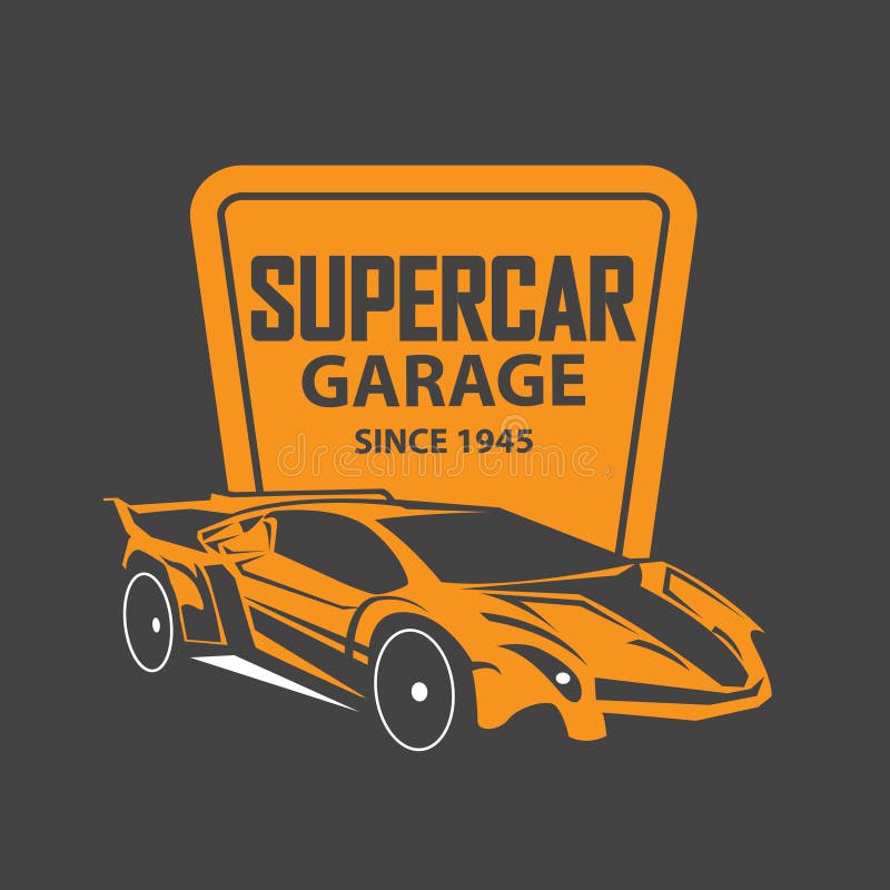 Sports Car Logo Template. Modern Sports Car Logo Stock Vector Illustration of modern