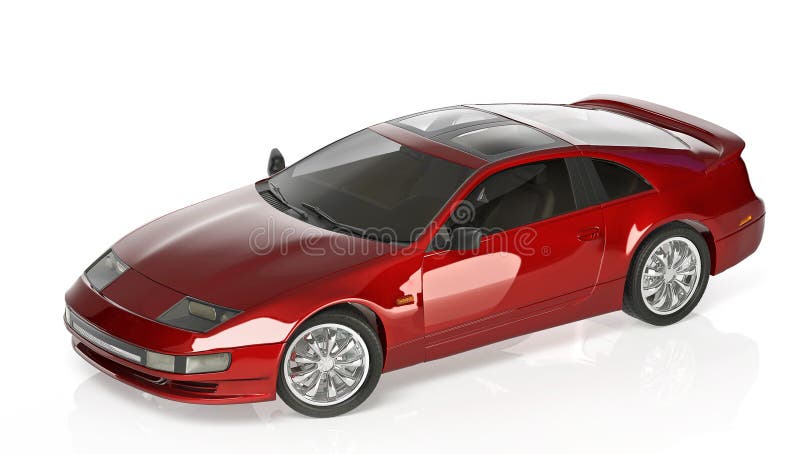Sports car red royalty free illustration Sports car red royalty free illustration