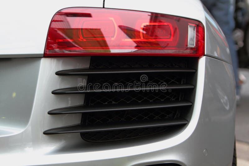 Sports Car tail light. stock image. Image of sport, plastic 21203407