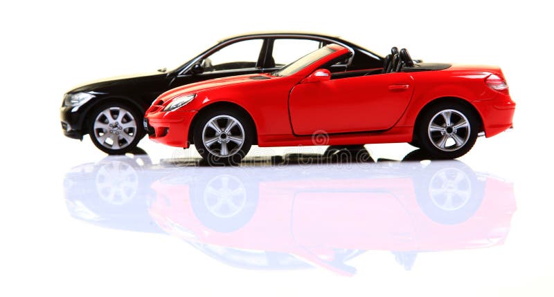 Mercedes slk350 and bmw 3series cars isolated on white background. Cars stock imagesroyalty-free photos and pictures