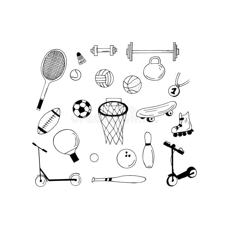 easy sports drawing for kids - Clip Art Library