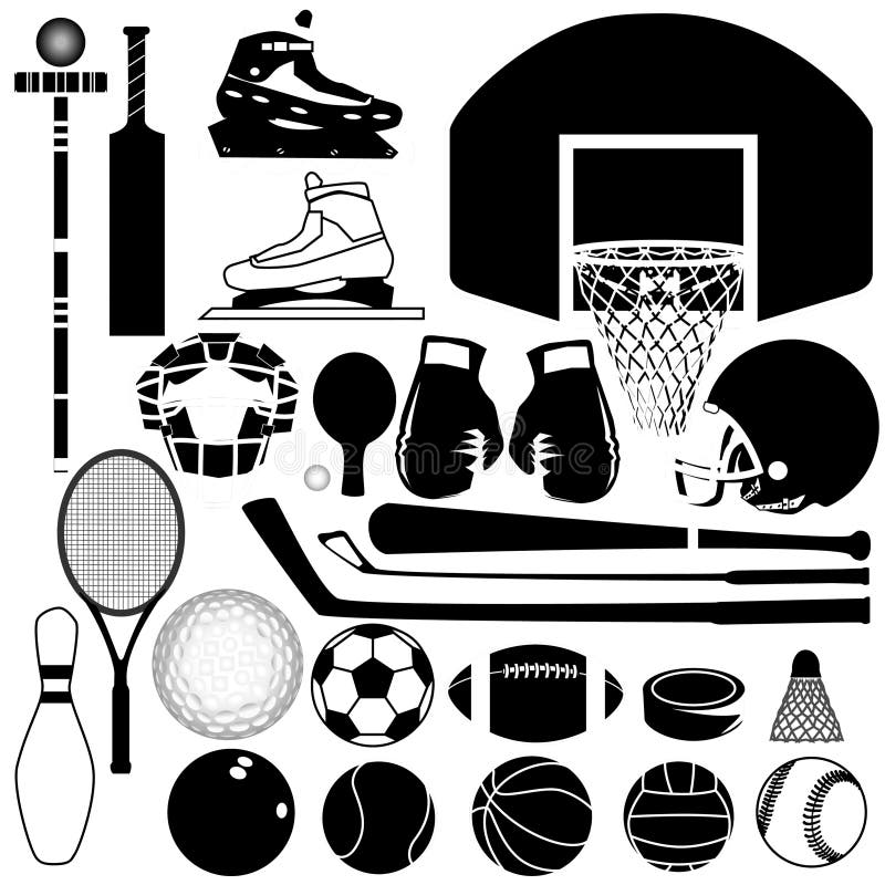 Sports equipment variety