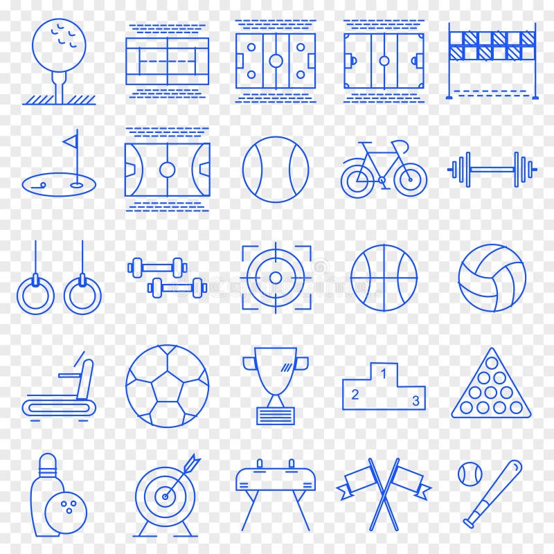 Sports Icon set. 25 Vector Icons Pack vector illustration