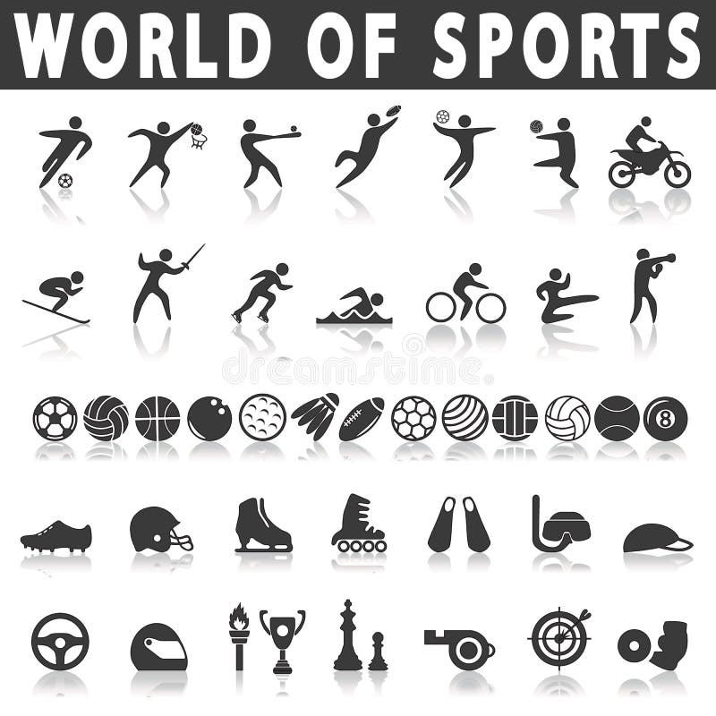 Sports icons royalty free illustration Sports icons royalty free illustration