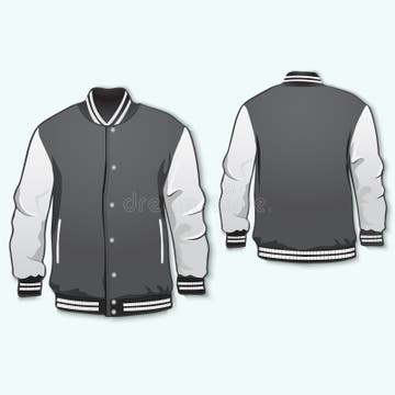 Varsity Jacket Template Stock Illustrations – 1,003 Varsity Jacket ...