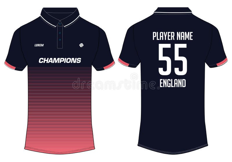 Sports T Shirt Jersey Design Concept for Cricket Illustrator Vector
