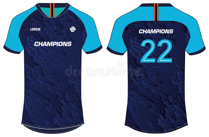 Sports Cricket Tshirt Jersey Design Template,Sports Kit with Front and