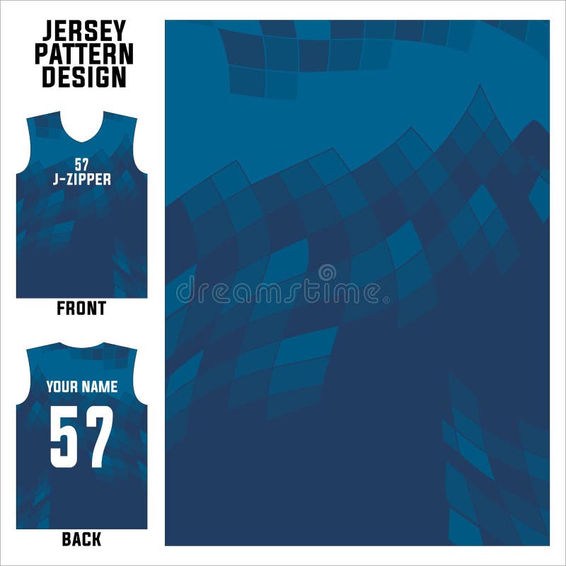 basketball jersey pattern design template.dark blue abstract