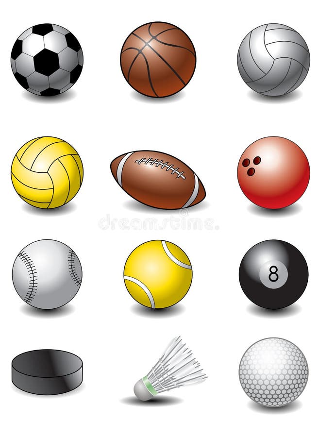 Sports Kugeln vektor abbildung Sports Kugeln vektor abbildung