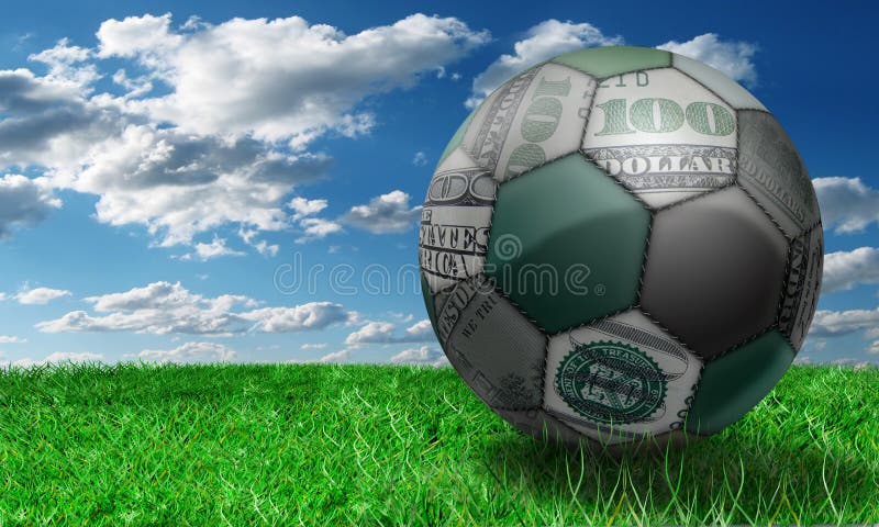 Sports and money. stock illustration. Illustration of soccer - 14888337