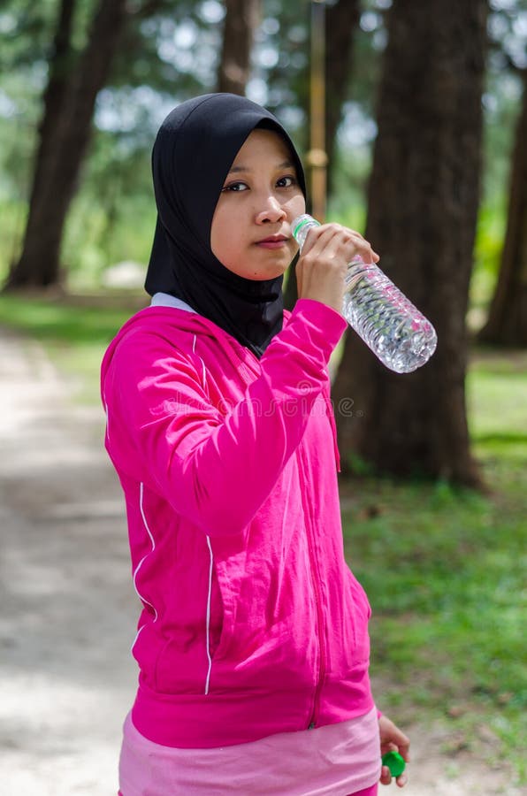 Sports Muslimah Woman stock photo Sports Muslimah Woman stock photo