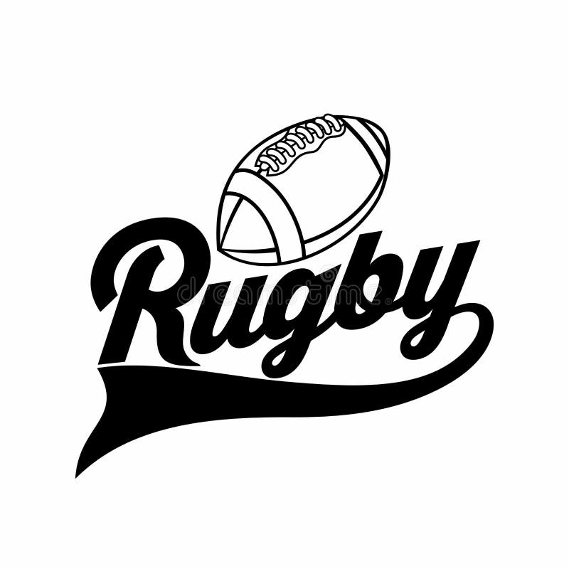 photo Nrl Ball Outline rugby league ball stock illustrations